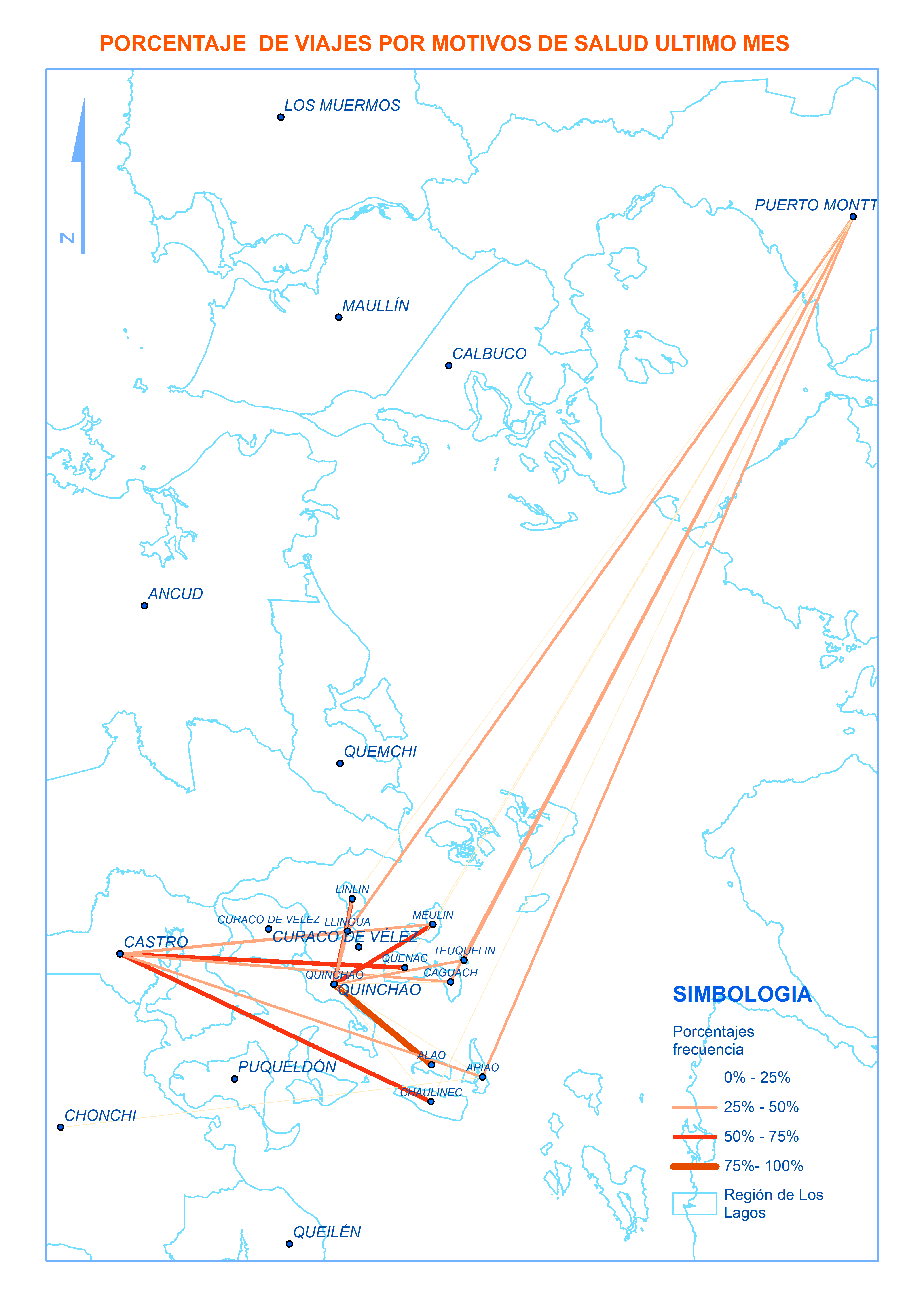 Cartografía porcentaje de viajes por salud